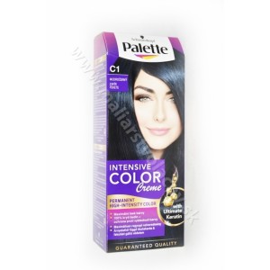 Palette farba na vlasy C1 modročierny