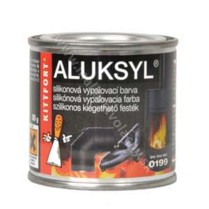 Aluksyl silikónová vypaľovacia farba čierna 0199 80g*